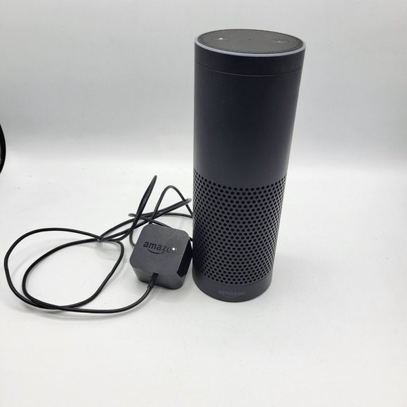 Amazon Echo SK705DI 1stGen Black Bluetooth Voice Search Smart Speaker With Alexa - Picture 1 of 5